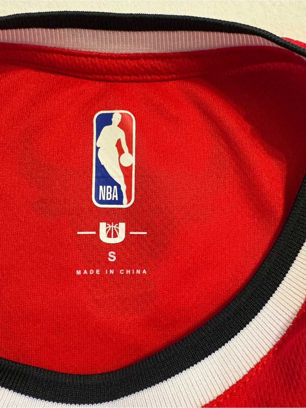 NBA Chicago Bulls Red Sleeveless Basketball Jersey Red/Black/White size S - Picture 7 of 12